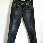 Moussy Vintage Black Distressed Velma Skinny Jeans sz 26 Photo 6