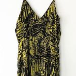 Blue Rain for Francesca’s Black/Yellow Graphic Print Mini Dress Spaghetti Straps Photo 5