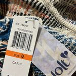 Jolt  women’s size small open front knit cardigan western geometric design NWT Photo 7