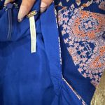 Free People  Seven Wonders mini dress blue boho print party revolve $148 cutout Photo 9