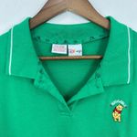 Disney Winnie the Pooh Huggable Bright Green Polo Shirt XL Extra Large Womens Photo 4