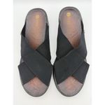 BZees 2.5" Sandals Womens 9 Desire Wedge Slip On Stretch Vacation Travel Beach Black Photo 1