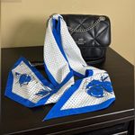 VINTAGE 60S VERESA BY VERA SCARF Blue Photo 5