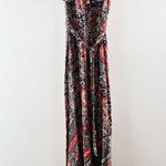 re:named Renamed Off The Shoulder Ruffle Floral Maxi Dress Black Small Photo 3
