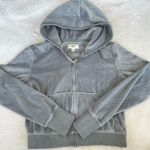 Aerie  velvet light blue cropped jacket Photo 0