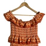 Tularosa Revolve Teri Knit Lace Off The Shoulder Mini Dress Orange Size M Photo 2