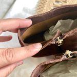 Coach  Maya Suede/Polished-Calf Ankle Wedge Boots Brown Women’s Size 10 Q5328 Photo 8