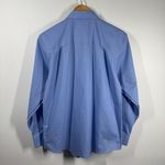 Foxcroft Wrinkle Free Shirt Women 8 Blue Button Up Long Sleeve Spring Career Top Photo 1