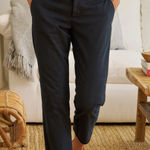 Frank & Eileen  Black Cotton Blend Wickow Italian Chino Size 8 Raw Hem Classic 25 Photo 0