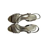 Caparros  size 9 womens silver glitter strap heels 4” heels Photo 5