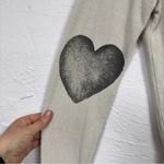 Chaser  Grey Lips Lashes Print Sweatshirt Womens S Casual Cozy Heart Elbow Girly Photo 6