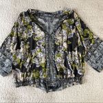 Free People  wildflower floral kimono zip up xs/s Photo 2