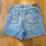 American Eagle  Shorts Highest Rise Baggy Light Denim Size 8 Photo 3