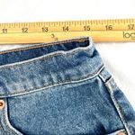 PINK - Victoria's Secret  Blue Jean Shorts High-Waisted Frayed Hem Photo 2