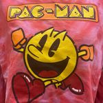 PacMan PAC-MAN red & pink cropped tie dyed sweatshirt / M / Excellent condition Photo 2