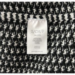 CAbi Sweater Womens Small Black White Geometric Fergie Split Turtleneck Neutral Photo 6