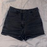 Brandy Melville Black High Waisted Denim Shorts Photo 0
