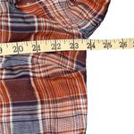 Linda Anderson plaid with crochet long sleeve button down shirt size xl Photo 6