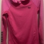 Victoria's Secret Pink  Hot Pink Long Sleeve Pullover Hoodie Size S/P Zip Pocket Photo 0