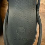 Crocs Patricia Wedge Sandals Womens 10 Black Slingback Strappy Photo 1