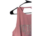 Victoria's Secret Victoria Sport Pink Silver Logo Front Athletic Casual Tank Top Women Sz XS Photo 2