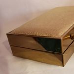 Vintage Lou Taylor Miami shimmery gold handbag purse Photo 6