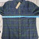 J.Crew Embellished shrunken button-up shirt tartan brushed cotton oxford 0 NWT Photo 8