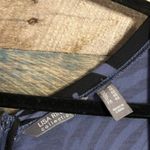 Lisa Rinna Blue And‎ Black Animal Print Belted Jumpsuit Size 10 Photo 7