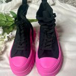 SheIn Black & Pink Chunky Platform Sneakers Photo 1
