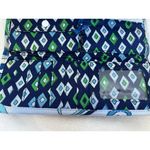 Vera Bradley Mediterranean White Trifold Crossbody Purse/Wallet Photo 5