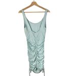 Angel Biba Light Blue Stretch Ruched Mini Bodycon Dress M Photo 1