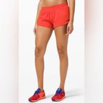 Lululemon  NWT Hotty Hot Low Rise 2.5” Shorts Orange Color Size 14 Photo 2