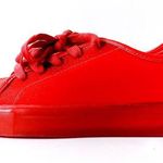 Katy Perry The Glam Sneaker Womens Size 7 Shoes Red Sheer Cute Summer Photo 0