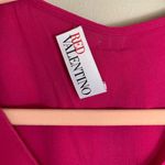 RED Valentino | Silk Crepe Magenta Bow Mini Dress Medium Photo 7