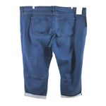 James Jeans Womens Slim Boyfriend Jeans Cuffed Dark Wash Stretch Plus Size 32 Photo 1