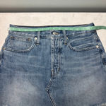 Madewell NWOT Rigid Denim Relaxed Mini Skirt Size 26 Rosehill Wash Photo 6