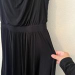 Maeve  by Anthropologie Brianne Black Cowl Neck Flare‎ Skirt Dress Size XS Photo 4