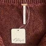 Free People NWT  Mont Blanc Red Jasper Cable Knit Sweater Mini Dress Photo 6