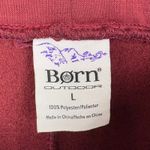 Born Outdoor Womens Fleece Wide Leg Sweatpants Hem Vents Red Pink Size Large Photo 2