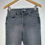Good American Grey Good Waist Crop Raw Hem Skinny Jeans Size 29 Photo 6