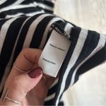 Rebecca Minkoff Talia Striped Puff Sleeve Long Sleeve Top Black White Size S Photo 4