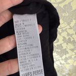 James Perse NWOT Black Long Sleeve bodycon mini Dress ruched sides sz 0 XS Photo 5