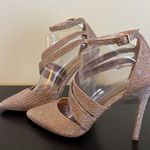 Call it spring , Gold fabric ankle strap stiletto pointy toe Photo 6