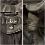 Lulus  Up On A Tuesday Black Vegan Leather Jacket Size S Photo 6