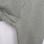 EXPRESS Tricot Green Gingham Vintage Leggings Elastic Size Medium Cotton Photo 3