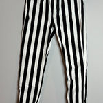 The Kooples  Black And White Striped Slim Fit Jeans Photo 0
