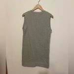 Norma Kamali  Women’s Medium Gray Sleeveless Cotton V-neck Sweatshirt Dress Photo 1