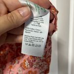 J.Crew  Pink Puff Sleeve Ruffle long sleeve paisley print blouse size small Photo 4