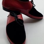 A Very Rare Vintage Versus By Versace Red/black Lace Up US5 EU35 Women’s Shoes Red Size 5 Photo 0