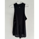 prAna  Womens Medium Black Split Hem High Neck Workout Tank Sporty‎ Outdoors Gym Photo 3